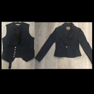 1 Jacket and 1 Vest. Peter Golding London, Denim